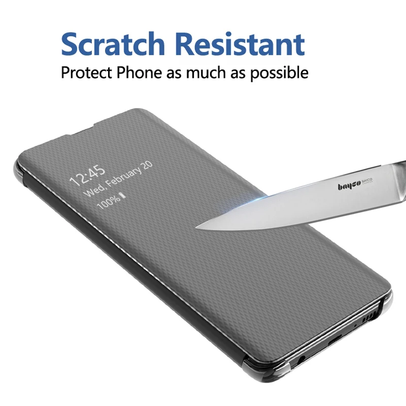 Samsung Galaxy S10 Plus Clear View Cover Flip Phone Case