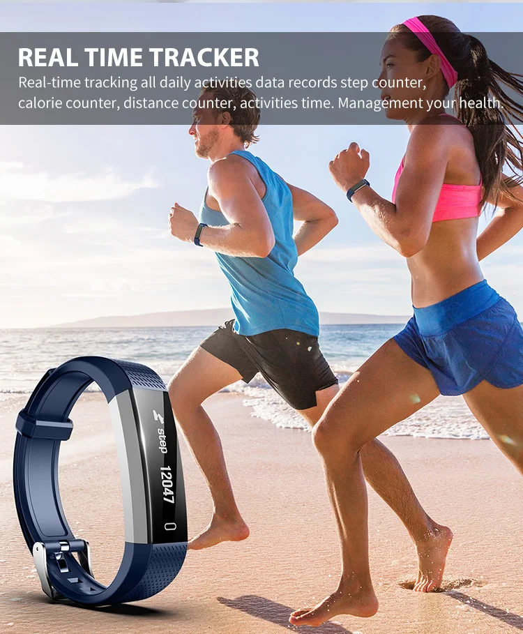 Силиконовый ремешок SIKAICASE N1 умный Браслет HR фитнес-браслет умные