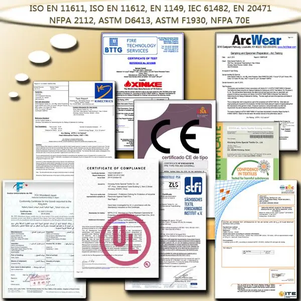 300gsm полиэстер/хлопок 60/40 огнестойкая ткань