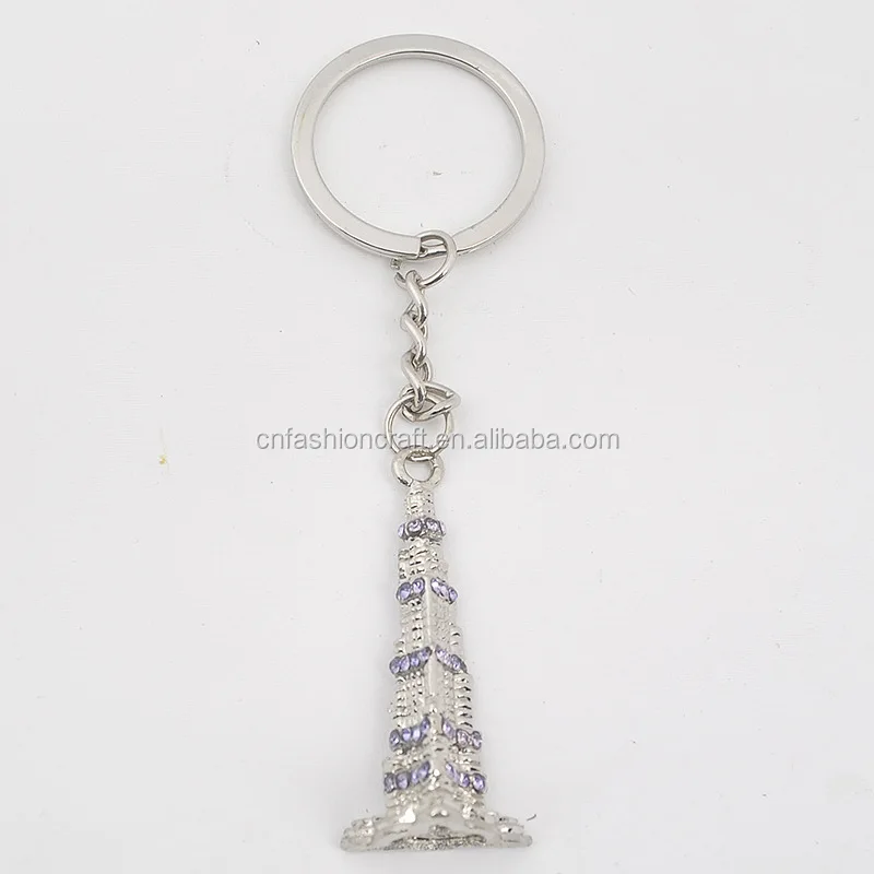 3D Burj Khalifa Keychain Khalifa Tower Metak Keyring Dubai Souvenir
