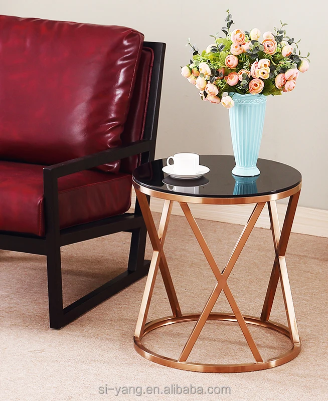 Rose Gold End Table With Low Price For Sale Buy Small Accent Table Carbon Fiber Furniture Coffee Table Modern Product On Alibaba Com