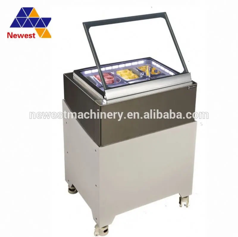 新しいデザインの小さなアイスクリームディスプレイキャビネット