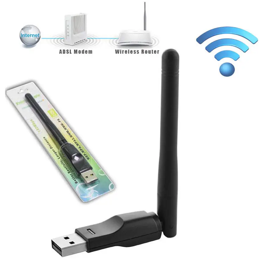 OEM 150Mbps Realtek RTL8188 Chipset USB WiFi Adapter With 2dBi External Antenna