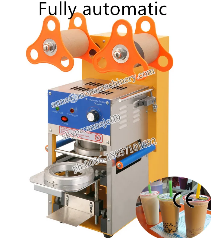 自動プラスチックカップシーリングマシン | ジュースカップシーリング