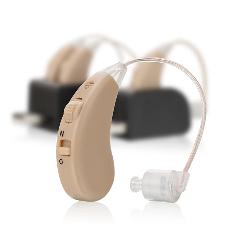 CE BSCI ISO China Factory BTE Rechargeable Hearing Aid Earphone