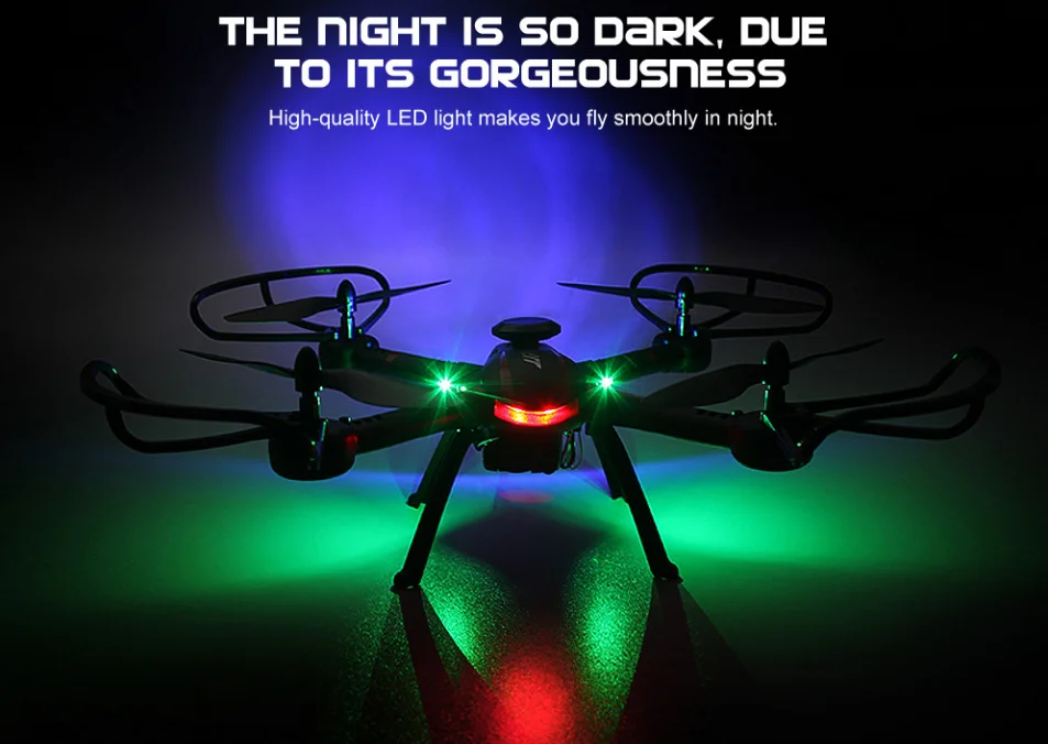 JJRC H11WH Quadcopter Kamera Drohne Wifi Hohe halten FPV Quadcopter mit LED Licht Headless Modus Outdoor RC Drohne Alibaba