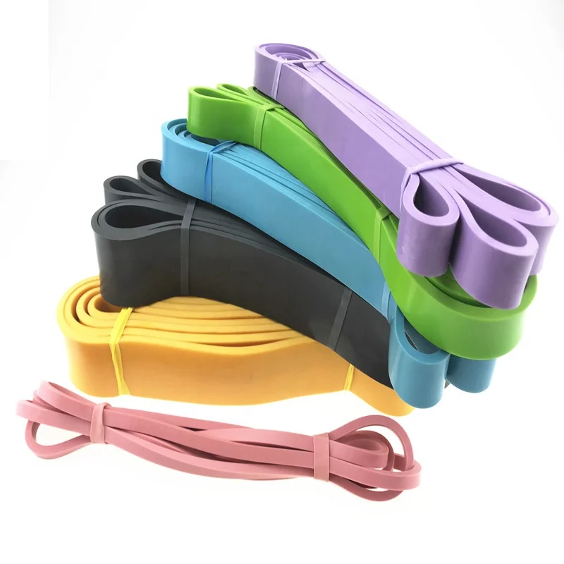 Latex Elastic Layered Power Heavy Duty Loop Single Rubber Resistance Band Custom for Pull up Assisted Multi Gym Stretch Fitness