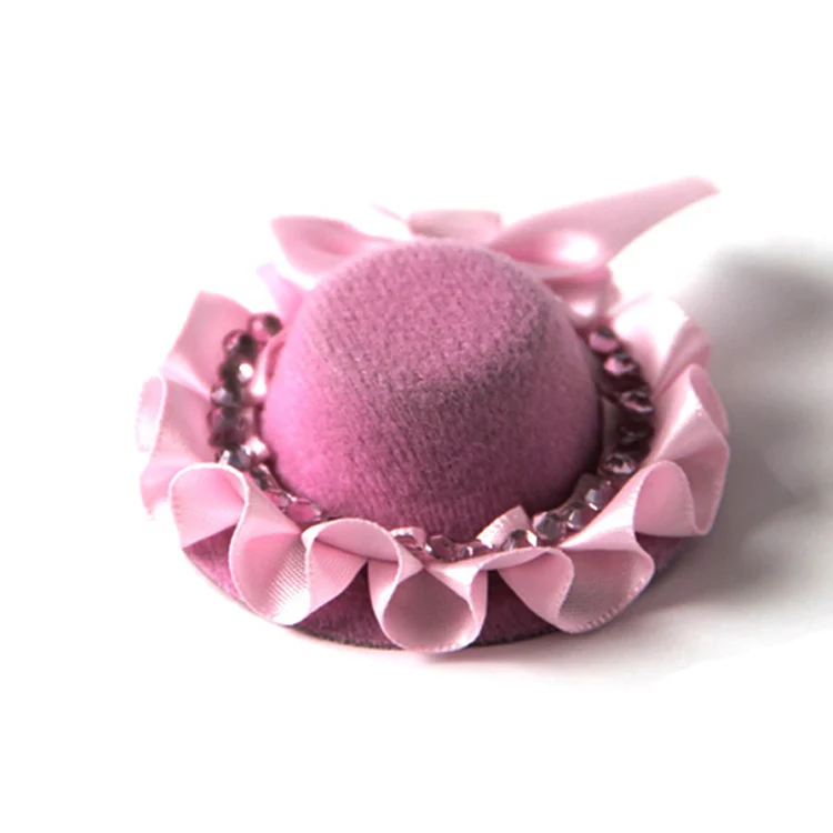 Розовые маленькие головные уборы лента с цветами аксессуары для волос головной убор зажимом детей