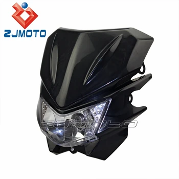 Source HEADLIGHT HEAD LAMP BLACK MOTORCYCLE