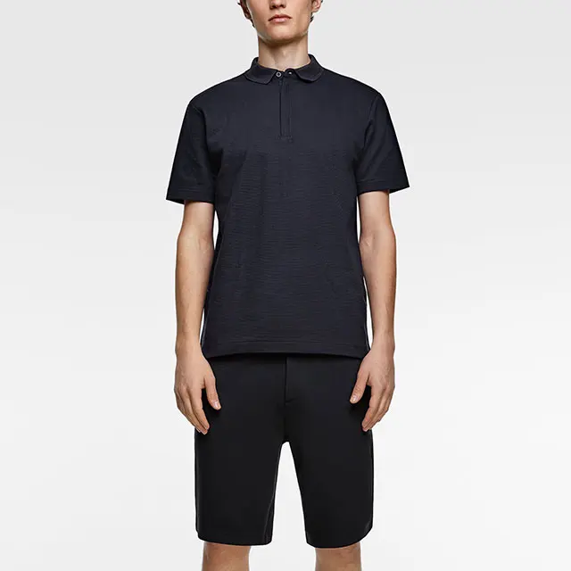 plain black polo t shirt