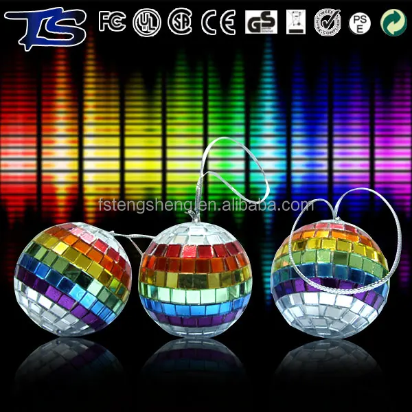 2024 Hot Sales CE Certified 5-150cm Artificial Mirror Ball Christmas Ornament Silver Rotating Glass Disco Party Decor