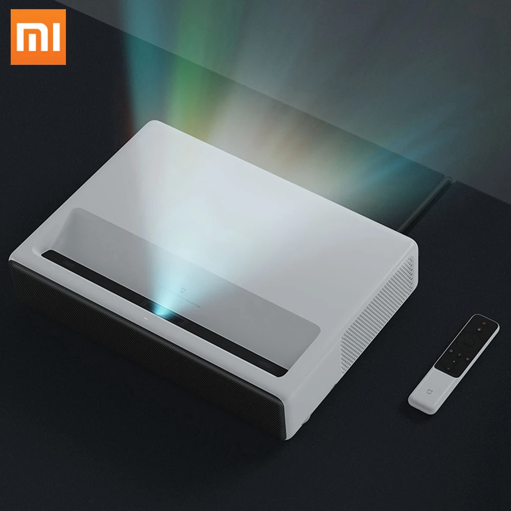 
 Лазерный проектор Xiaomi Mi 1080p Native Resolution 4K Поддержка MIUI TV четырехъядерный процессор ALPD 3,0 лазерный источник света 5000 люмен  