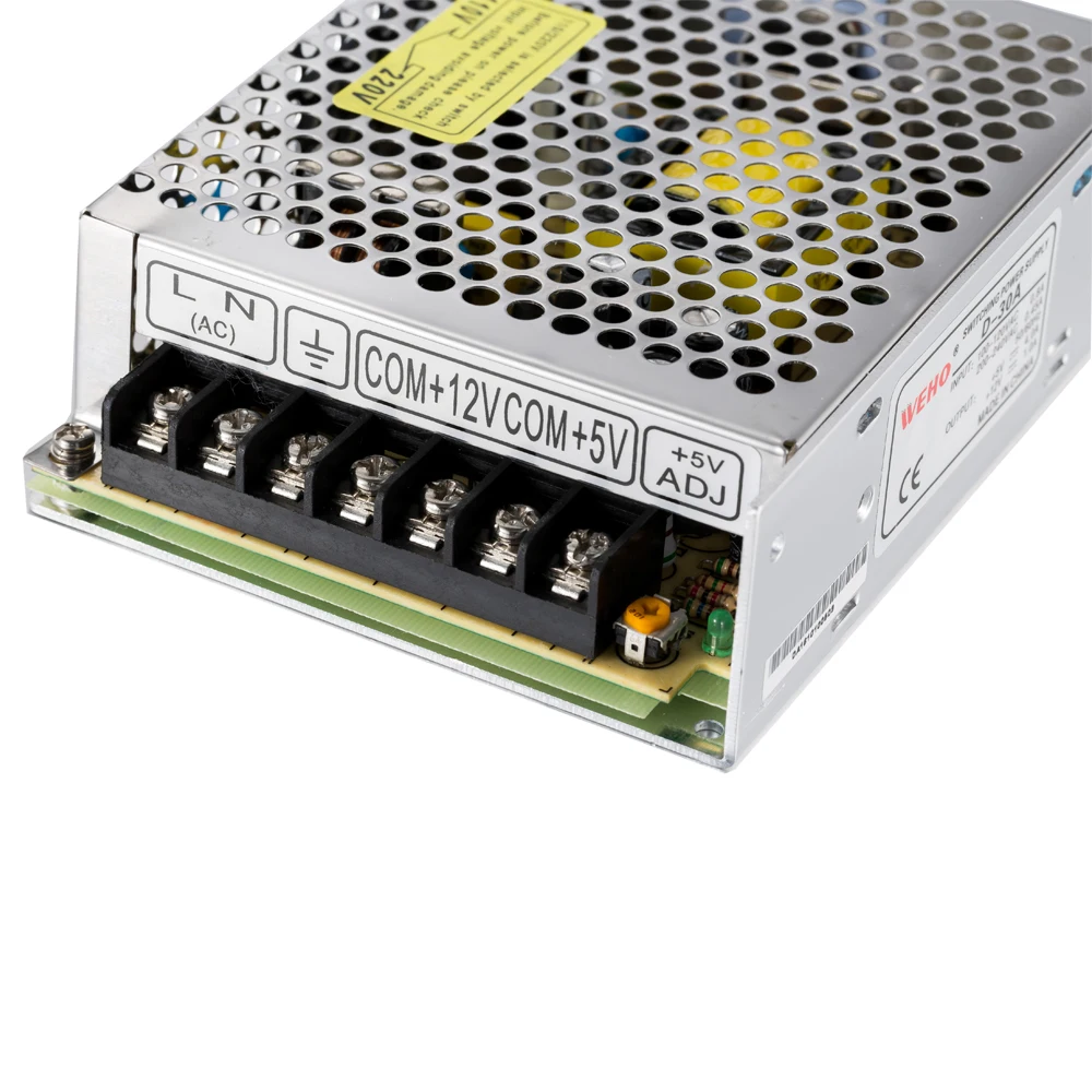 30W 5V 12V Single Output Voltage Smps 220v Ac 12v Dc Dual Power Supply