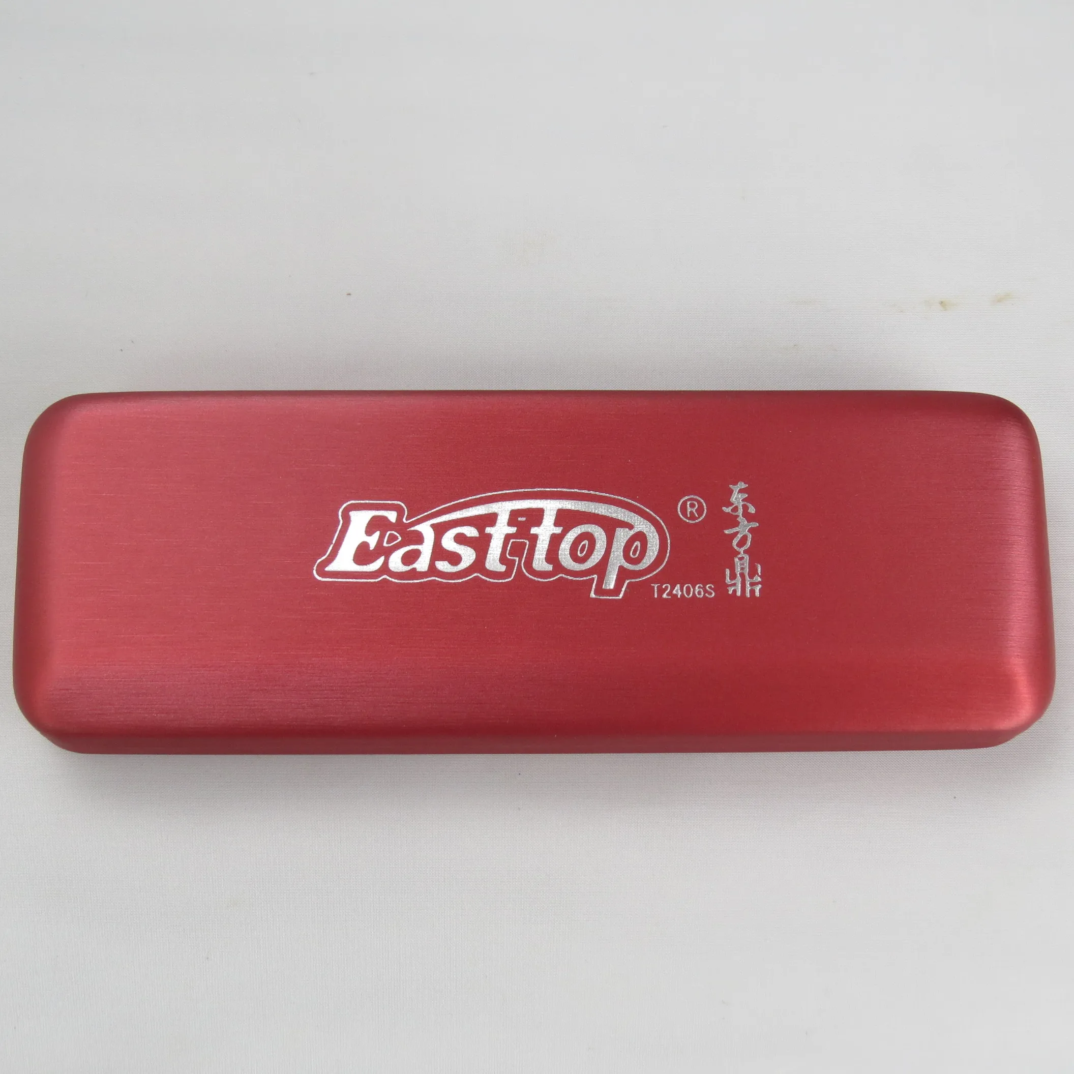 T2406s Easttop Professional Harmonica In Leather Harmonica Case Brass