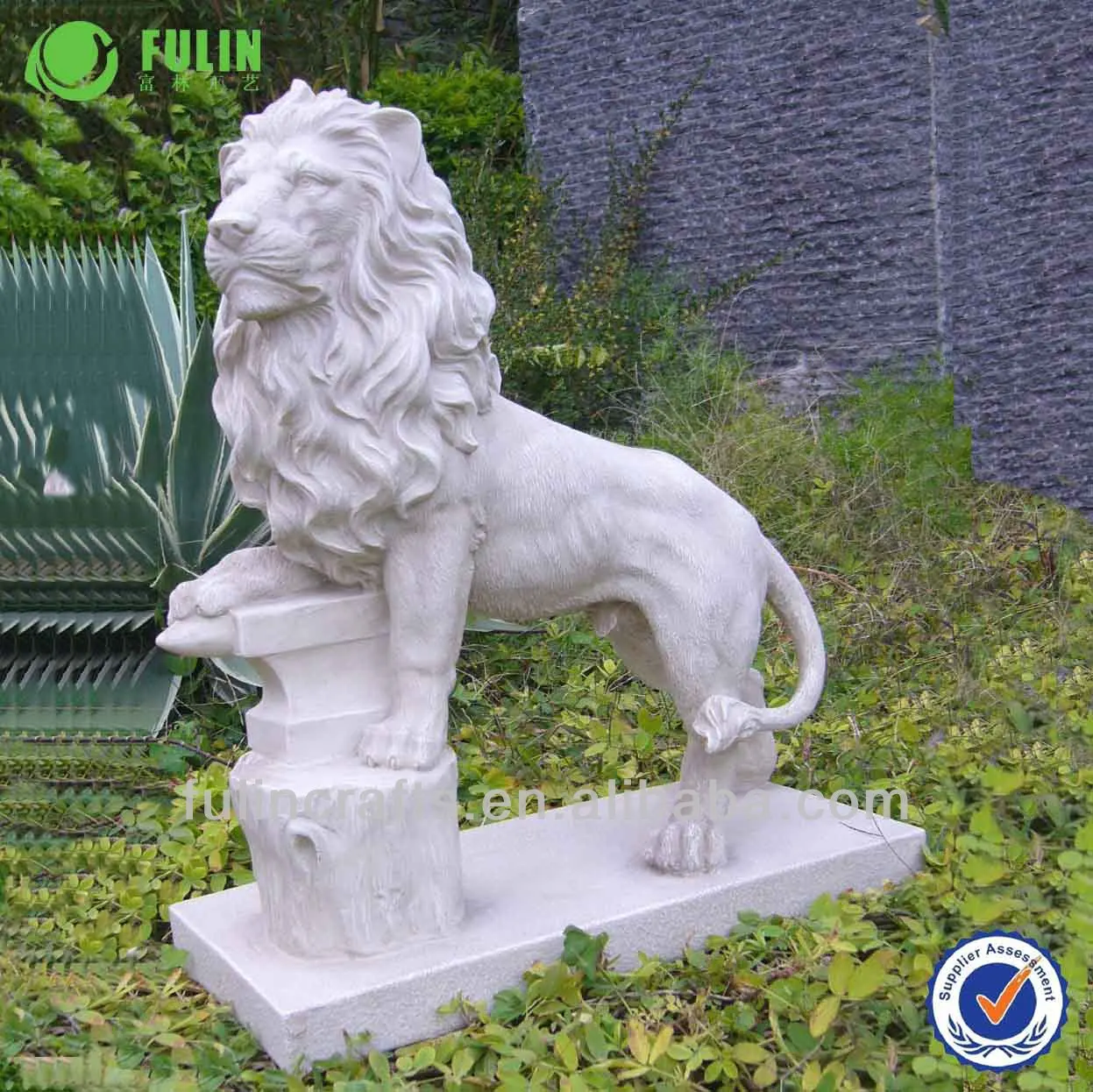ヨーロッパ式レトロガーデンライオン屋外ガーデン別荘庭園装飾品置物9 ...