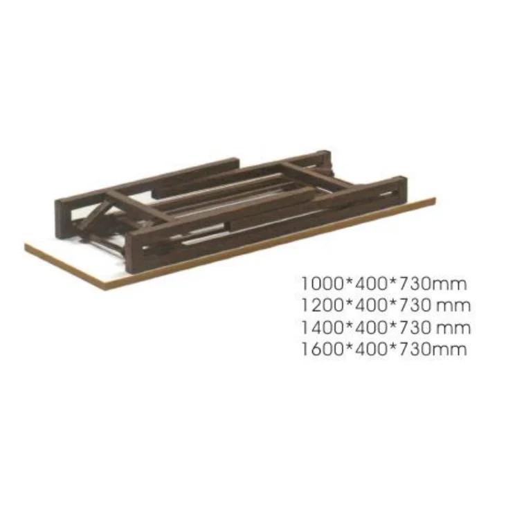 
Cheap Church Podium Rostrum Podium Long Office Meeting Table Steel Wood Folding Training Table 