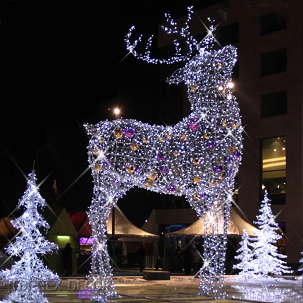 Source Large christmas decorations outdoor led lighted reindeer on ...