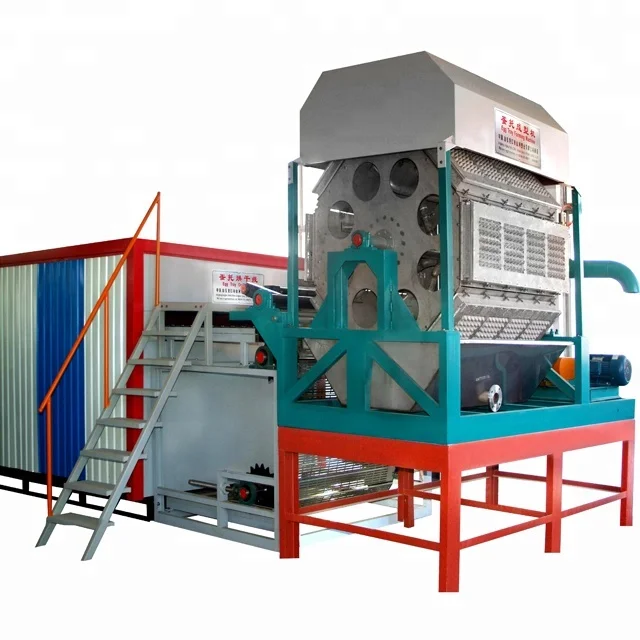 Egg Tray Forming Machinery Egg Carton Box Making Machine Using Waste Paper Agricultural Waste Rice Straw Material