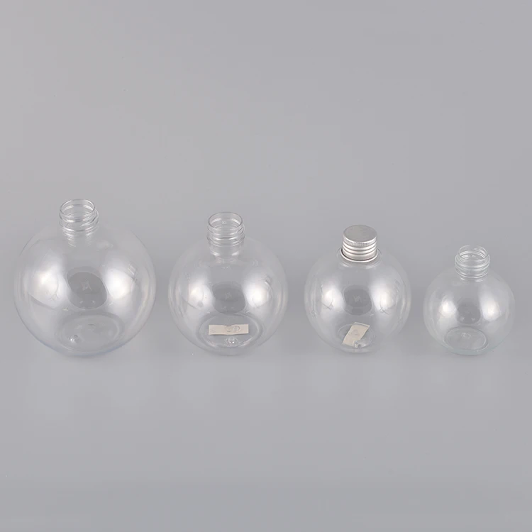 Empty clear PET 60ml 2oz Spherical Plastic Bottle Ball Shape Water Bottle