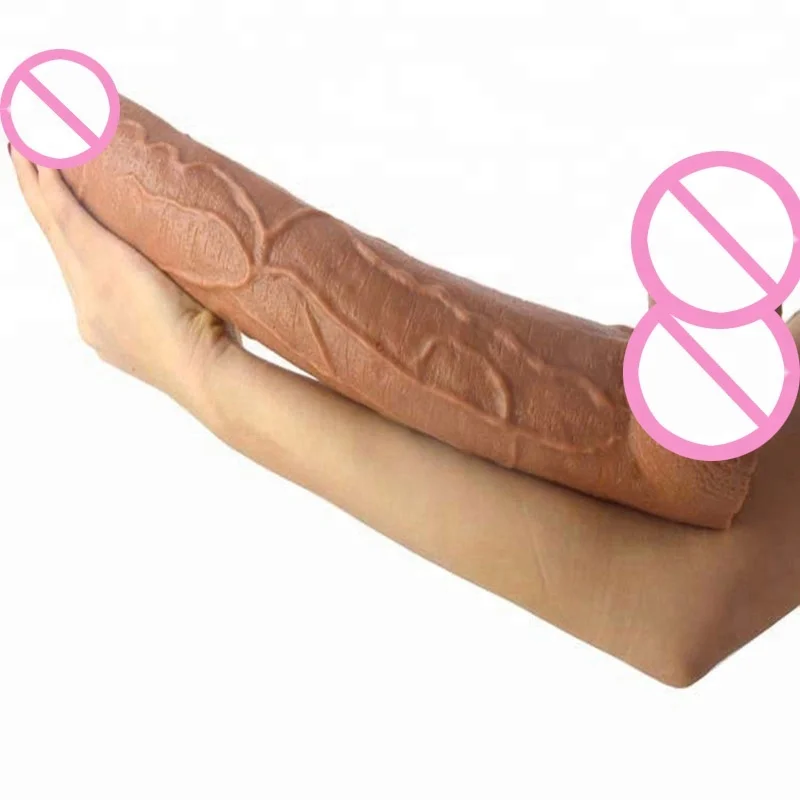 Hot Selling 15.5 Inch PVC Material Realistic Dildo Sex Toys Super Long Penis Huge Hard PVC Dildo Suction Cup for Women Gay Men