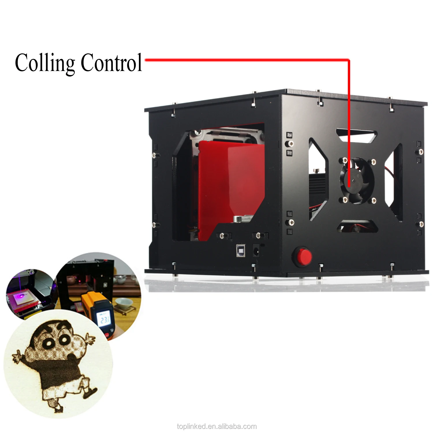 Mini Automatic High Speed 1500mw Laser Engraving Machine DIY Logo Printer Best Laser Engraver Marking Machine for Art Craft