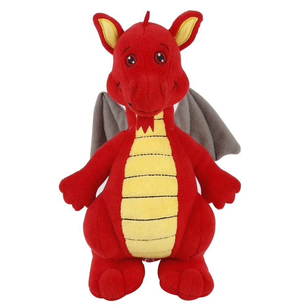 Customizable Fiery Dragon Stuffed Animal Toy Super Soft Plush with PP Cotton Filling High Quality