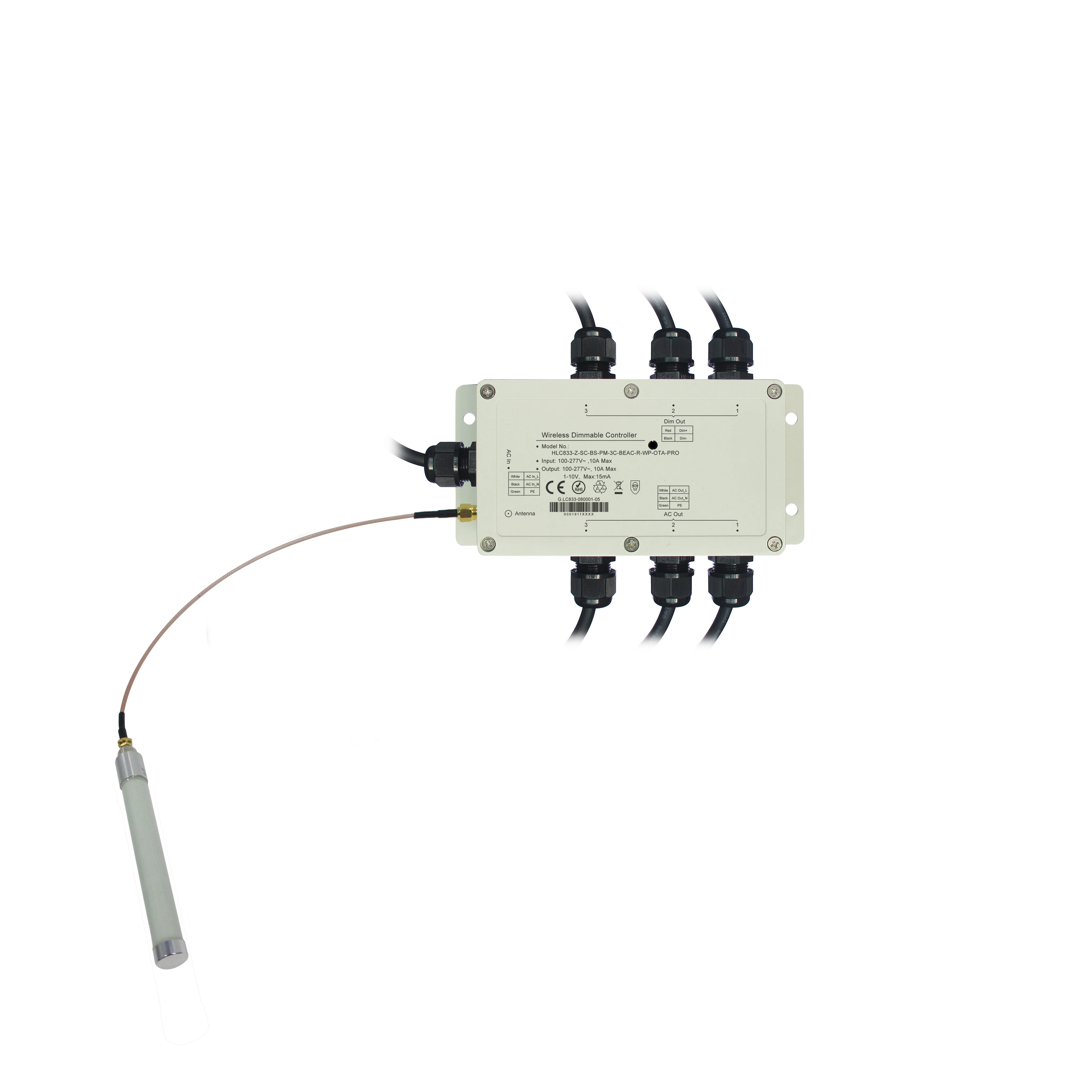 ZigBee LED Dimming Controller Power Metering Remote Control for Outdoor Sports Light 2000 Watt Led Grow Lights CE Passed 100m
