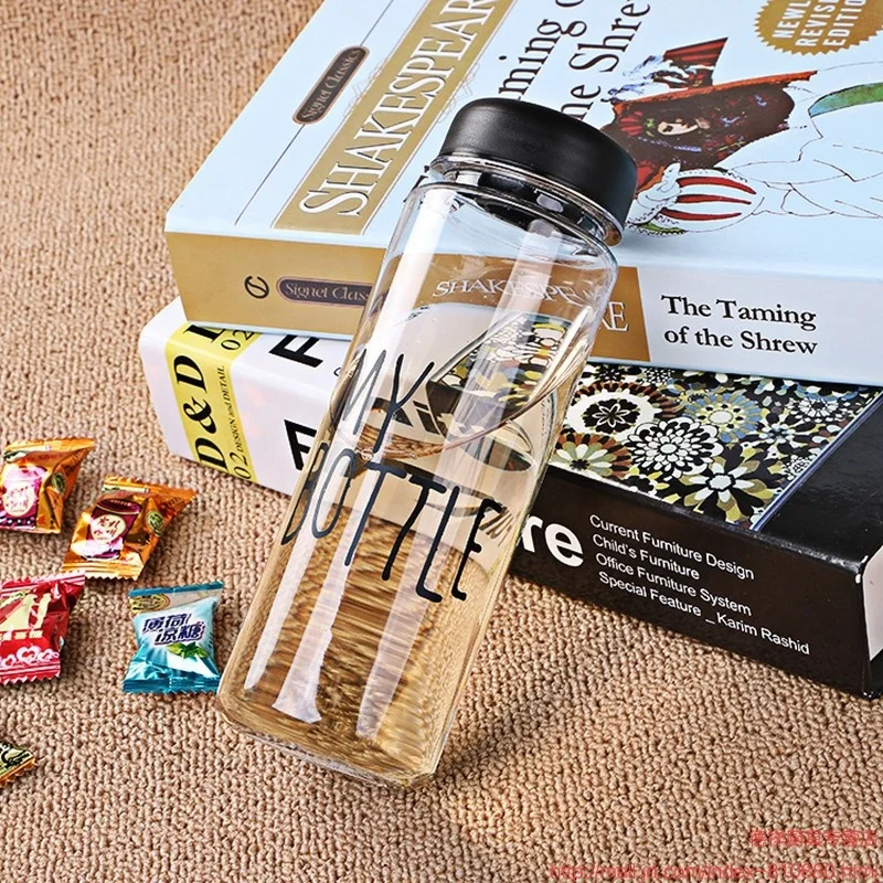 
16 унций, моя бутылка без бисфенола А, пластиковая Экологически чистая прозрачная пластиковая бутылка для воды для напитков 