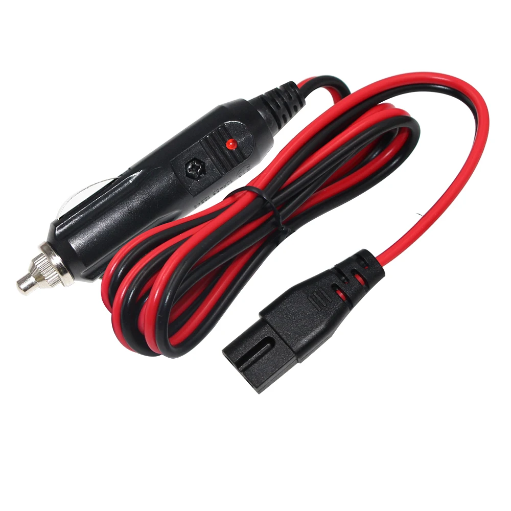 10ft 18AWG Charger Plug 12V Adapter Male Extension Dual Power From Cigarette Lighter In Car 23