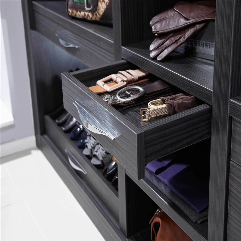 Vermonhouzz модульный шкаф для спальни из черного дуба, винированный Almirah, дизайн с полками