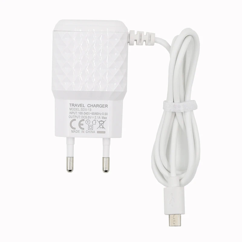 Cheap Price Portable 2A Dual Port Usb Travel Wall Charger with Cable for Mobile Phone