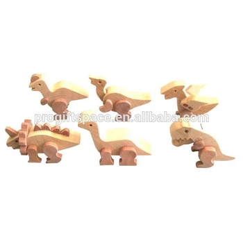 hot sale high quality eco friendly new products promotional gift wholesale ornaments wood craft dinosaur on alibaba express