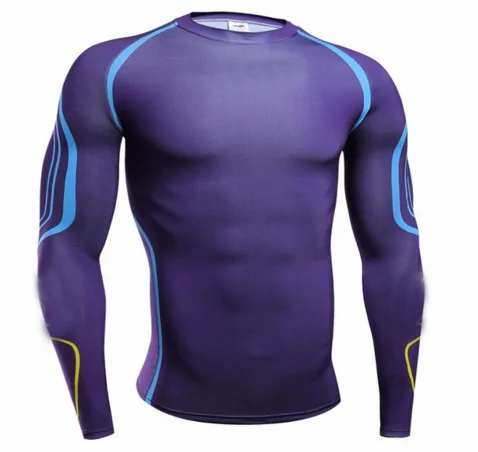 
 Мужские сублимированные Топы с длинным рукавом Rashguards  