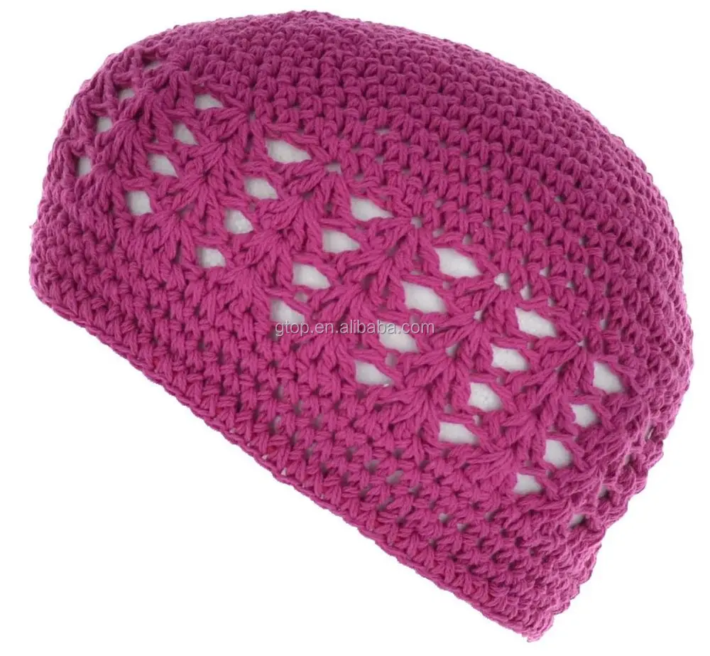 キッズ綿100 かぎ針編みkufi帽子ビーニーキャップホットピンク Buy 冬の綿の帽子キャップ Kufi帽子 子供の冬の帽子やキャップ Product On Alibaba Com