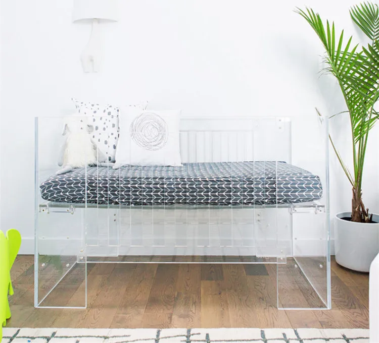 acrylic baby crib