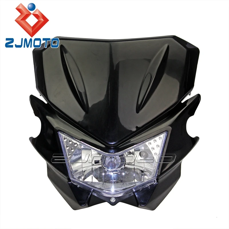 Street Fighter Headlight Cowling Kit Mini LED Dirt Bike Motocross Front Light