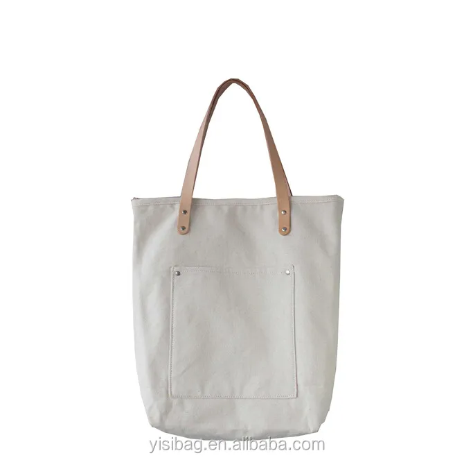 Canvas Tote Bag Leather Handle - Buy Canvas Tote Bag Leather Handle ...
