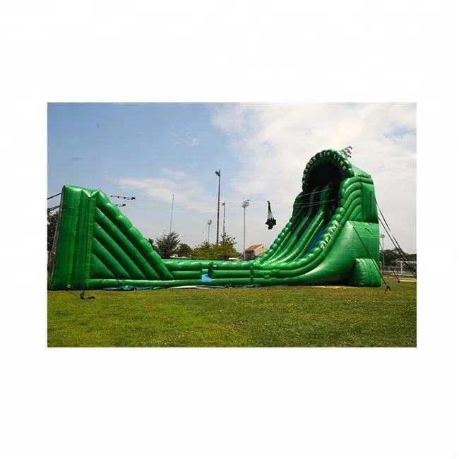 avalanche Single lane Inflatable Zip Line/inflatable Mobile Zipline/inflatable Jumper Obstcle Zip Line for Rental