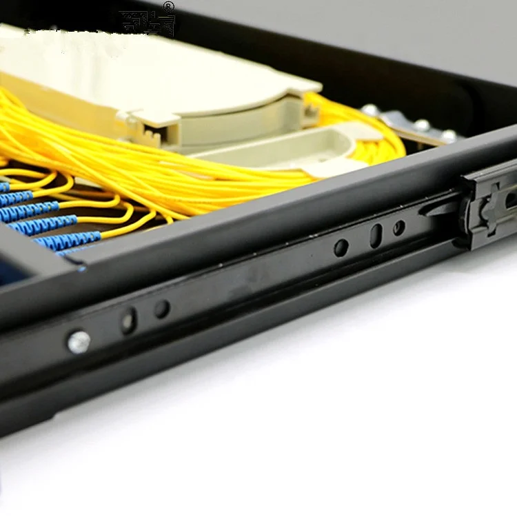 48 Port Fixed Type ODF Fiber Optical Distribution Frame Rack Mounted Patch Panel with Pigtails and Adapters