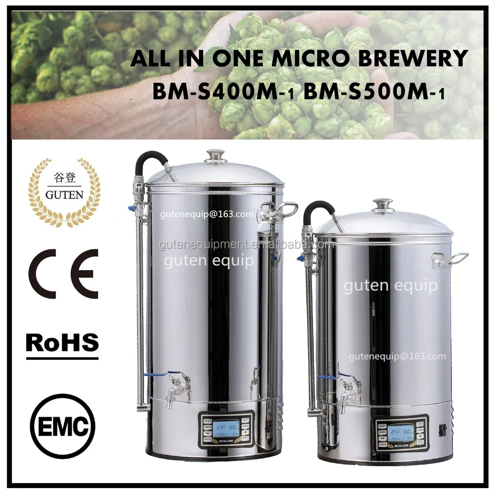 Все зерна легко Заваривайте/50 л микро brew/bm-s500m-1/пива паровой котел/домашний микро пивоваренный завод
