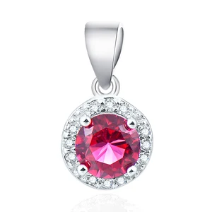 POLIVA Fashion Cabochon Stone Jewelry Prong Setting Carton DIY 925 Sterling Silver Charm Pendant