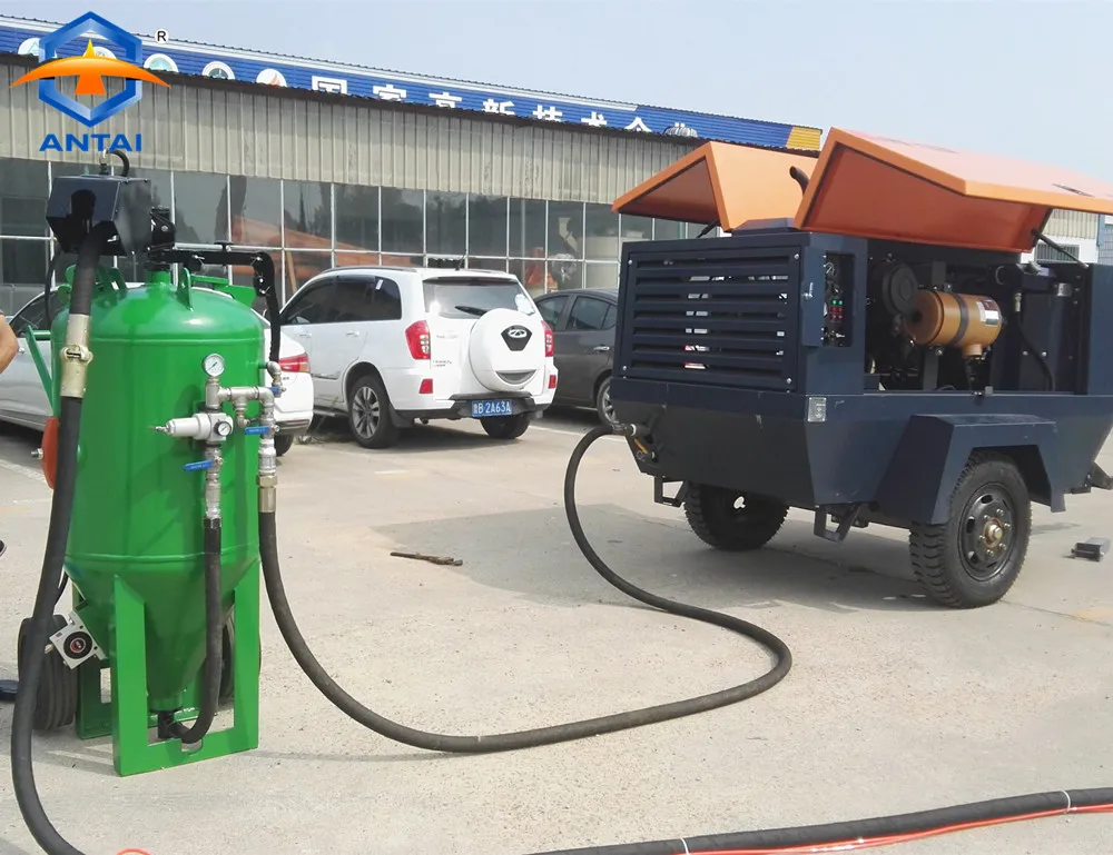 ATDB800 Wet Mobile Portable Type Sand Blast Cleaning Machine for Car and Auto Workshop Repair