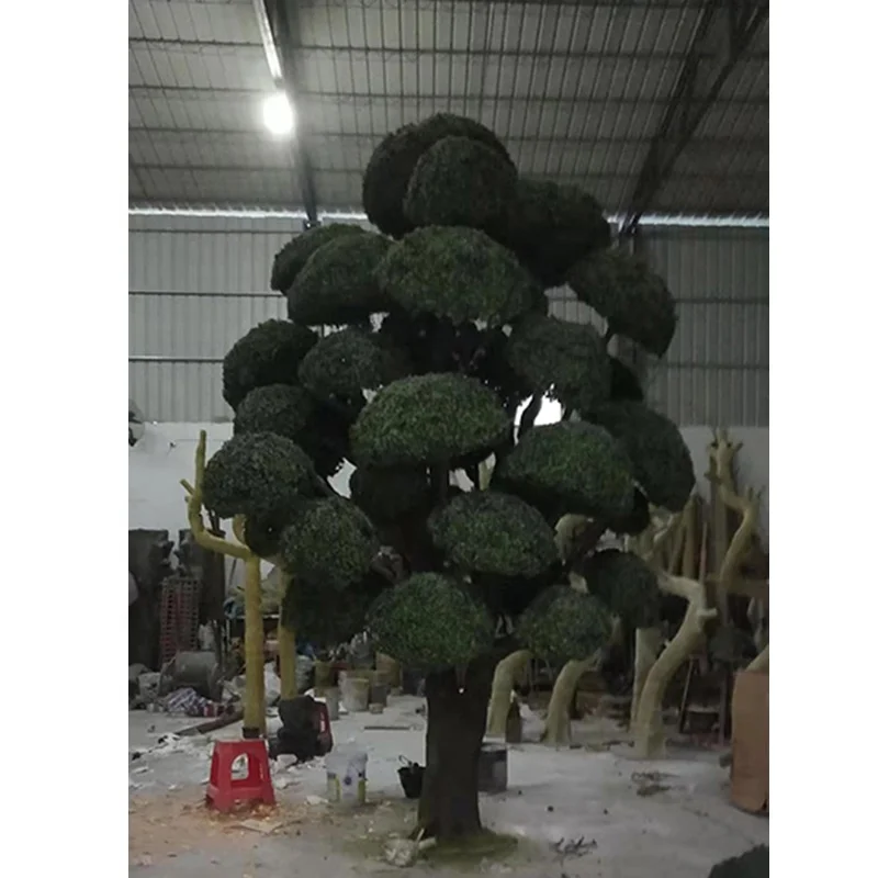 Groe immergrnen knstliche podocarpus bonsai baum, 400cm hhe schwarz  kiefer fr verkauf, holz kiefer