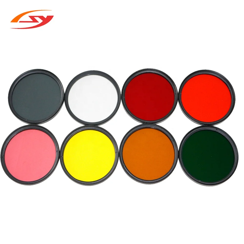 Factory price37mm-82mm colour filter for camera