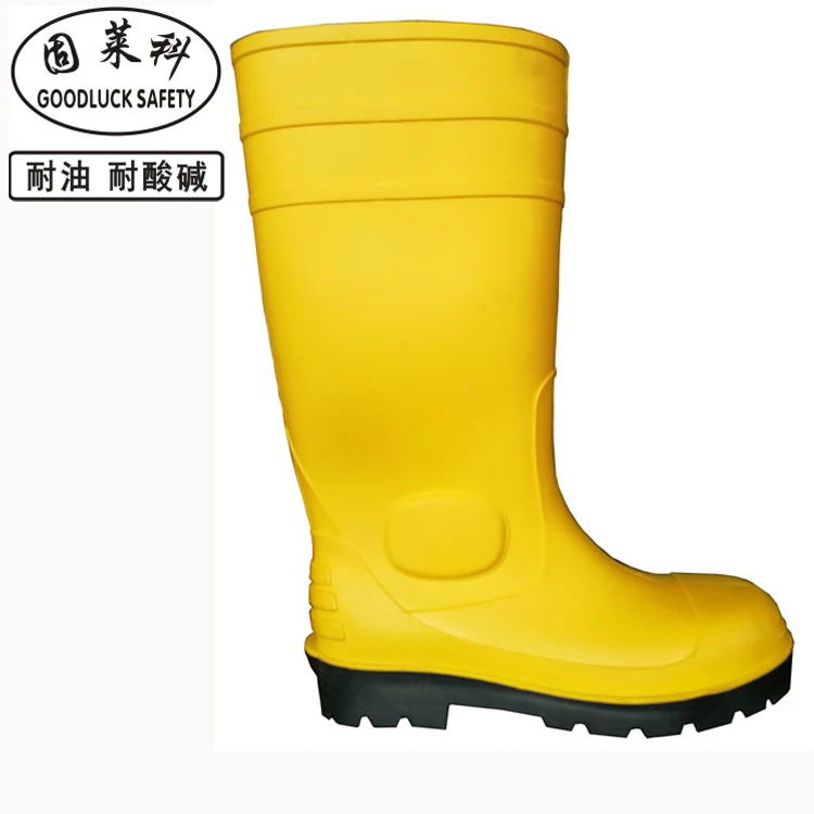 Oil Water Resistant Pvc Safety Boots 