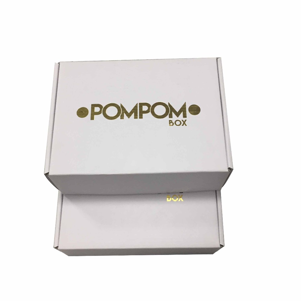 Печатная упаковочная картонная коробка с задним логотипом