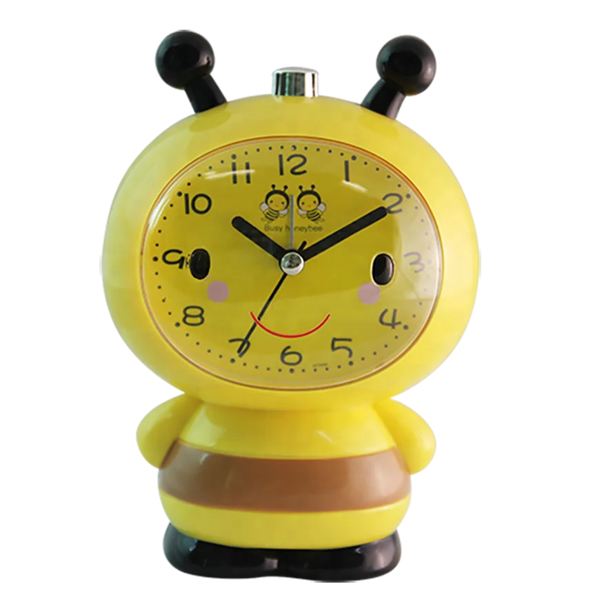 Large Owl Shape Table Clock With Melody & Bell Alarm Voice & Light