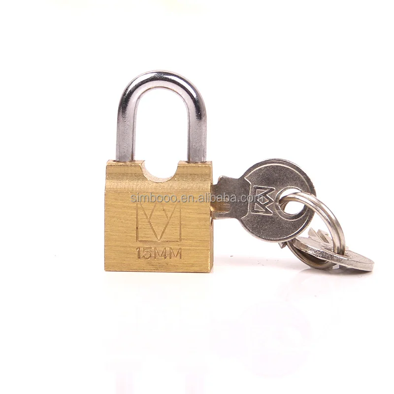 Brass finish New 15mm lever lock Mini lock Beutiful. Pad lock 