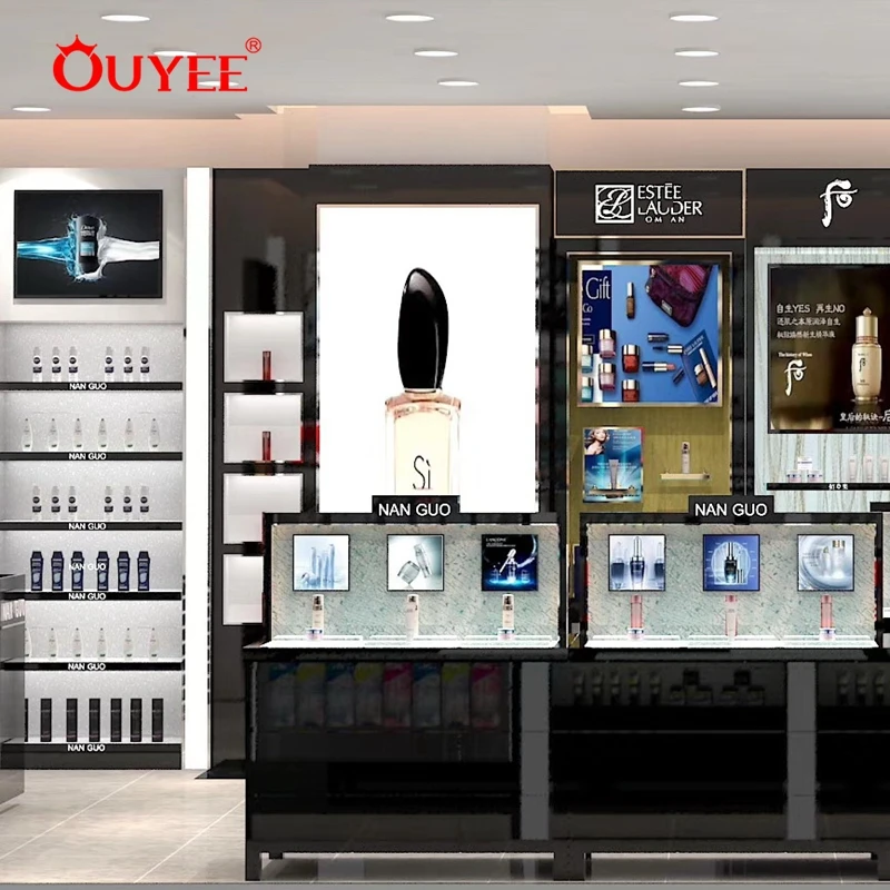 Small Cosmetics Shop Design Store Furnitures for Cosmetic Display