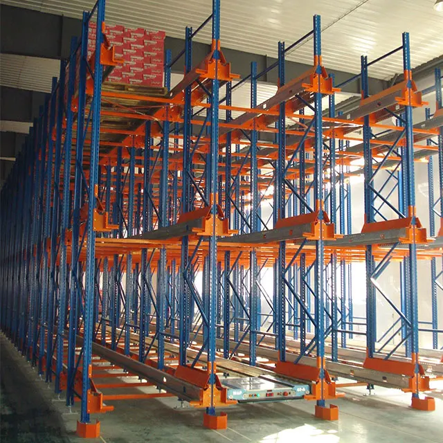 Radio Shuttle Pallet Racking Racking 1500kg Load First In First Out ...